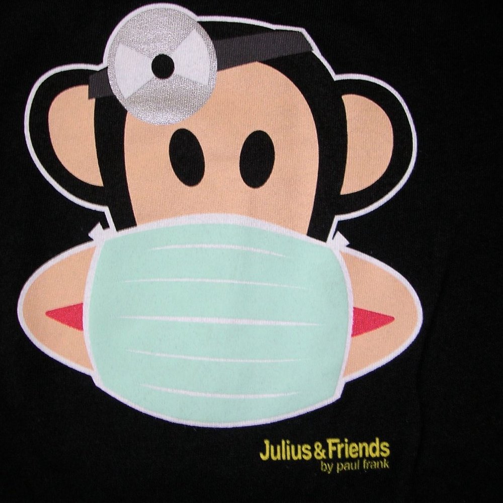 GENUINE PAUL FRANK DOCTOR JULIUS T-SHIRT BLACK